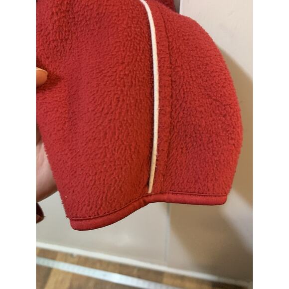 Vintage Canada Athletics Medium Men’s Red Athletic Fleece Jacket Long Sleeve Zip - Picture 12 of 15